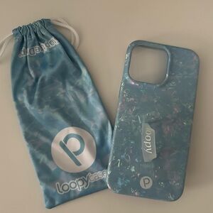 Loopy iPhone 14 Pro Max- Blue opal shell